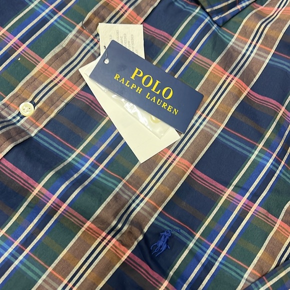 Polo Ralph Lauren 60/1 Yd Twill-clbrnppcs-l Men's Classic Fit Plaid 100% Cotton - Picture 3 of 16